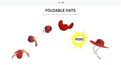 Desktop Screenshot of foldablehats.com